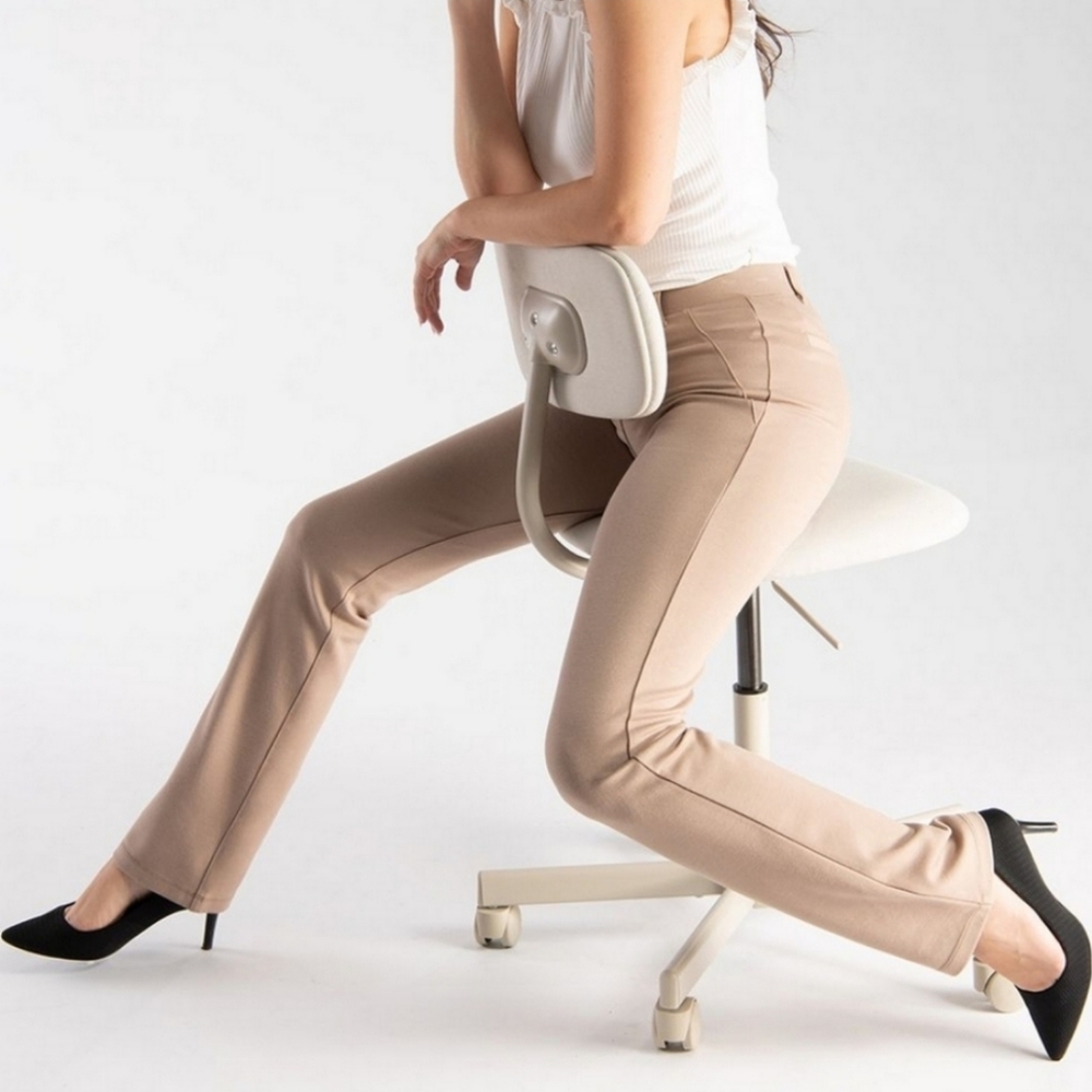 Betabrand Khaki Yoga Dress Pants L